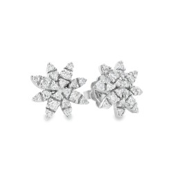 Orecchini Margherita Diamanti ct 0,51 Oro 18 kt 2