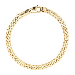 Bracciale Grumetta Classica 21 cm x 6,1 x 2,35 mm Oro Giallo 18 kt 29,57 gr Moschettone Rettangolare