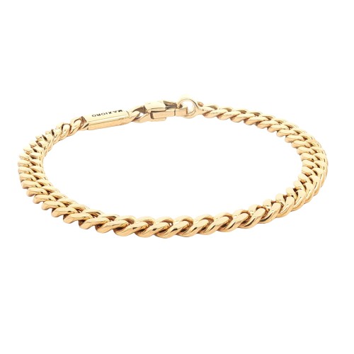 Bracciale Grumetta Classica 21 cm x 6,1 x 2,35 mm Oro Giallo 18 kt 29,57 gr Moschettone Rettangolare