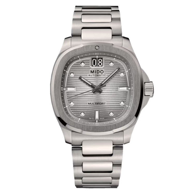 MIDO Multifort TV Big Date M049.526.44.081.00 Automatico in Titanio 40 mm rettangolare Argentè.