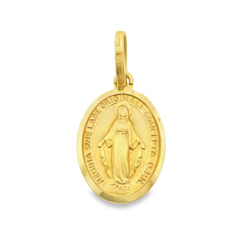 Medaglia MADONNA Miracolosa Oro 18 kt