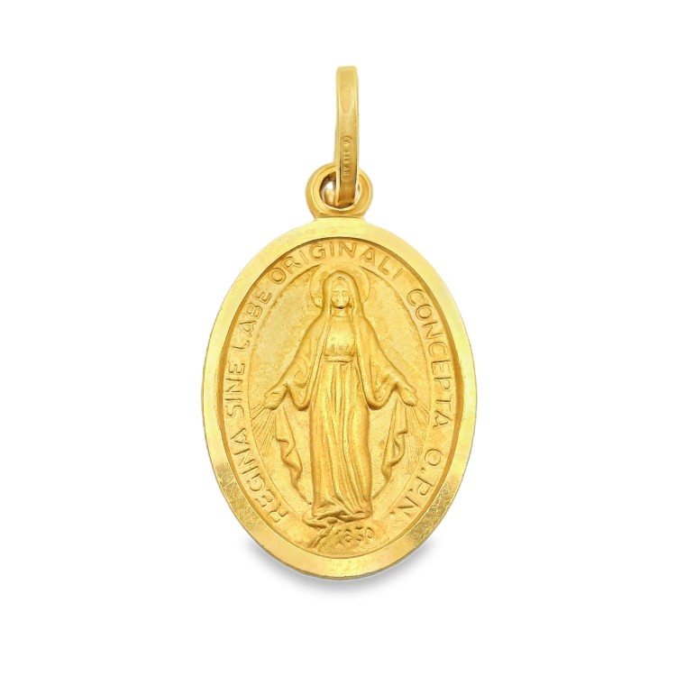 Medaglia MADONNA Miracolosa Oro 18 kt