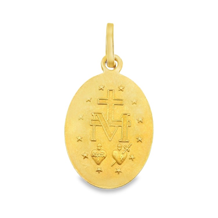 Medaglia MADONNA Miracolosa Oro 18 kt