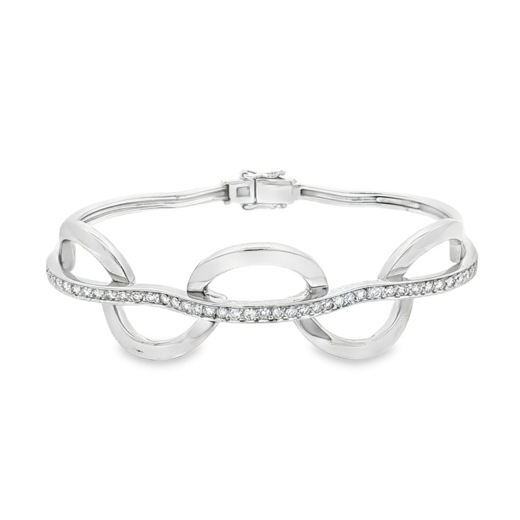 ALFIERI & St. JOHN Bracciale Diamanti ct 1,05 Oro 18 kt