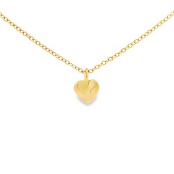 Collana Cuore Rolò misura 42 cm Oro Rosa 18 kt 2,40 gr