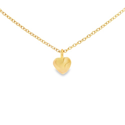Collana Cuore Rolò misura 42 cm Oro Rosa 18 kt 2,40 gr