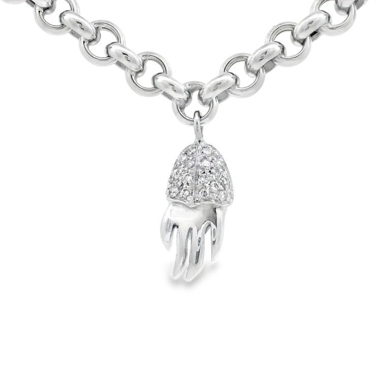 Bracciale Pendenti Mare Diamanti ct 0,53 Oro 18 kt