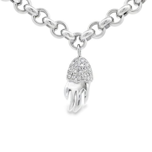 Bracciale Pendenti Mare Diamanti ct 0,53 Oro 18 kt