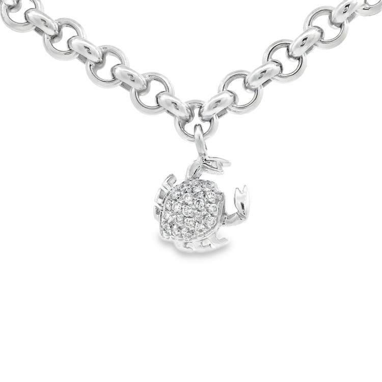 Bracciale Pendenti Mare Diamanti ct 0,53 Oro 18 kt