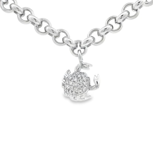 Bracciale Pendenti Mare Diamanti ct 0,53 Oro 18 kt