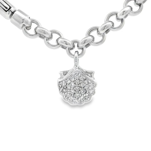 Bracciale Pendenti Mare Diamanti ct 0,53 Oro 18 kt