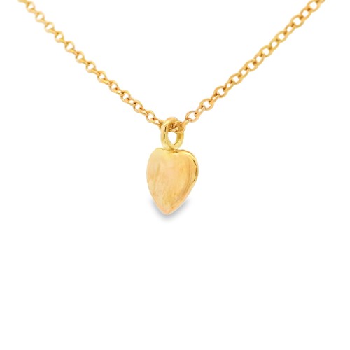 Collana Cuore Rolò misura 42 cm Oro Rosa 18 kt 2,40 gr