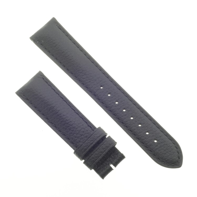 Cinturino Pelle Martellata Nero opaco 20/18 mm B50B classico.