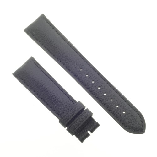 Cinturino Pelle Martellata Nero opaco 20/18 mm B50B classico.