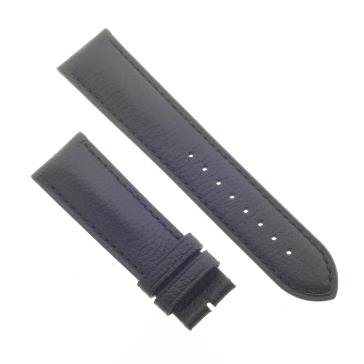 Cinturino Pelle Martellata Nero opaco 22/20 mm B50B classico.