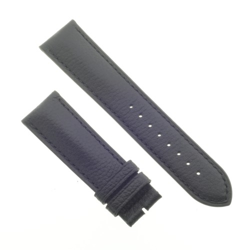 Cinturino Pelle Martellata Nero opaco 22/20 mm B50B classico.