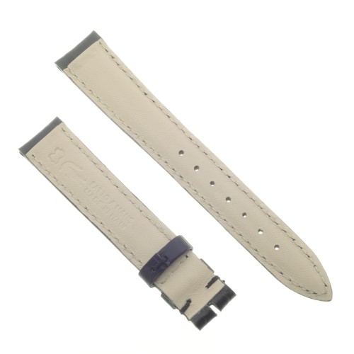 Cinturino Misure adatte a CARTIER Alligatore Nero opaco 15/14 mm B40B Fibbia Ardiglione