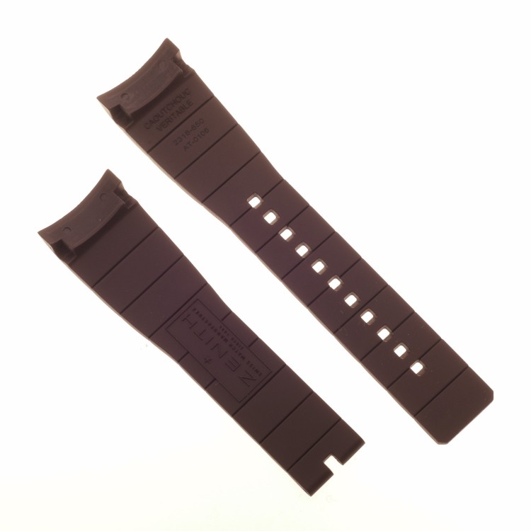 Zenith Cinturino Caucciù Marrone 23/18 mm  Defy El Primero  03.0526.4000, 96.0525.4000