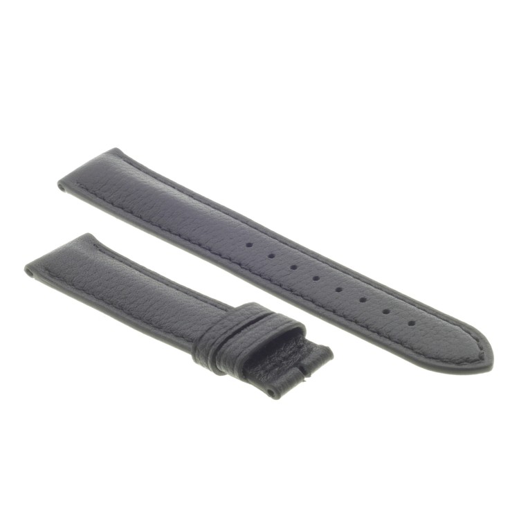 Cinturino Pelle Martellata Nero opaco 18/16 mm B50B classico.