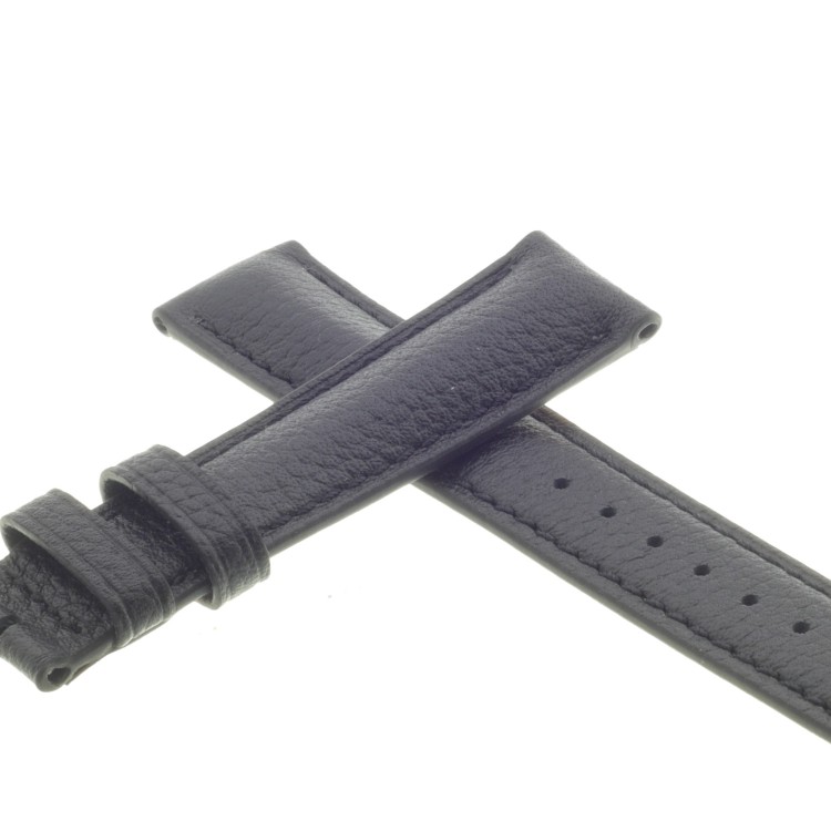 Cinturino Pelle Martellata Nero opaco 18/16 mm B50B classico.
