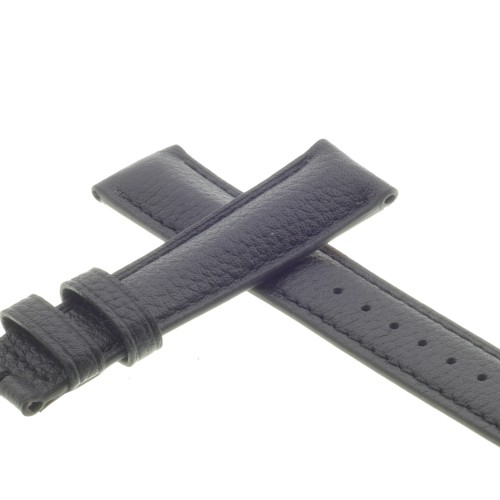 Cinturino Pelle Martellata Nero opaco 18/16 mm B50B classico.