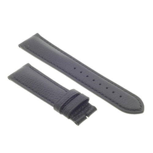 Cinturino Pelle Martellata Nero opaco 20/18 mm B50B classico.