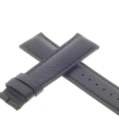 Cinturino Pelle Martellata Nero opaco 20/18 mm B50B classico.