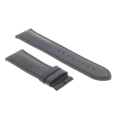 Cinturino Pelle Martellata Nero opaco 22/20 mm B50B classico.