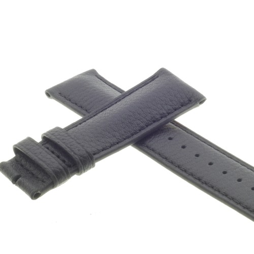 Cinturino Pelle Martellata Nero opaco 22/20 mm B50B classico.