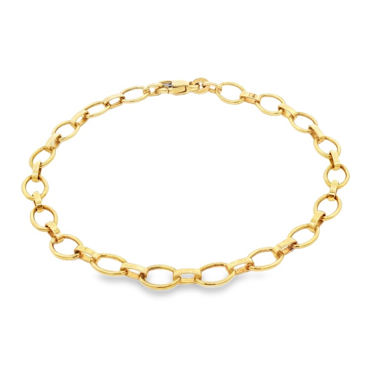 Bracciale per Charms 20 cm 5,7x3 mm Oro Giallo 750 18 kt 6,87 gr
