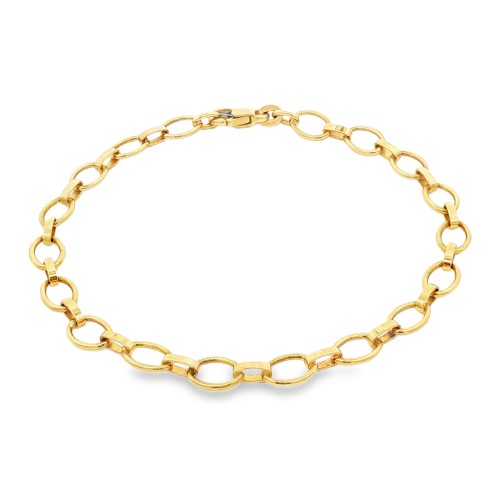 Bracciale per Charms 20 cm 5,7x3 mm Oro Giallo 750 18 kt 6,87 gr