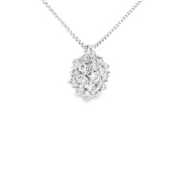 Collana Pendente Diamanti ct 0,36 Oro 18 kt 2