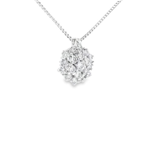 Collana Pendente Diamanti ct 0,36 Oro 18 kt