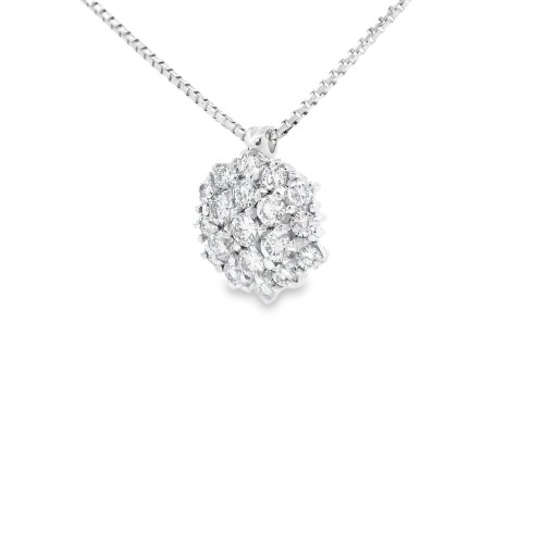 Collana Pendente Diamanti ct 0,36 Oro 18 kt