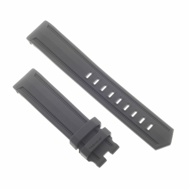 Tag Heuer Cinturino Aquaracer FT8020 Caucciù  Nero 20/19 WAK2110 WAK2180