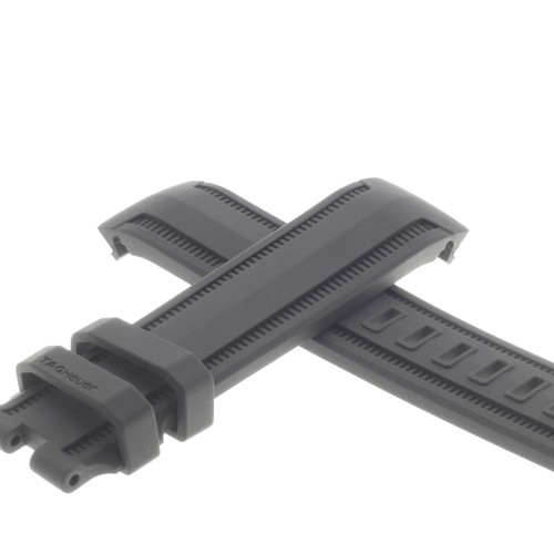 Tag Heuer Cinturino Aquaracer FT8020 Caucciù  Nero 20/19 WAK2110 WAK2180