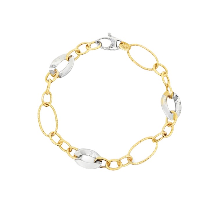 Bracciale Anelli Fantasia Oro 18 kt