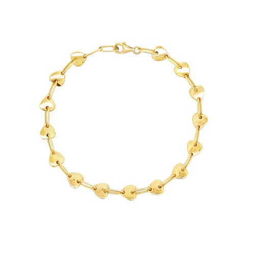 Bracciale Cuori Oro 18 kt