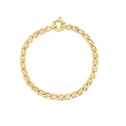 Bracciale Maglia Marina 19 cm Giallo 750 18 kt 10 gr