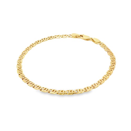 Bracciale Fantasia Anelli Oro 18 kt
