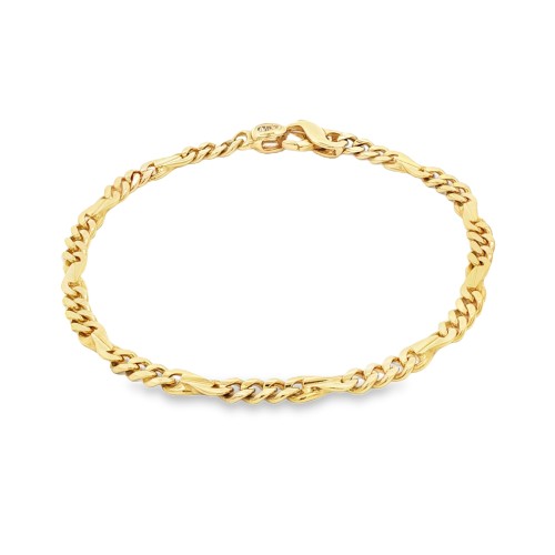 Bracciale Grumetta 3 + 1 misura 20,5  cm Oro 18 kt 13,2