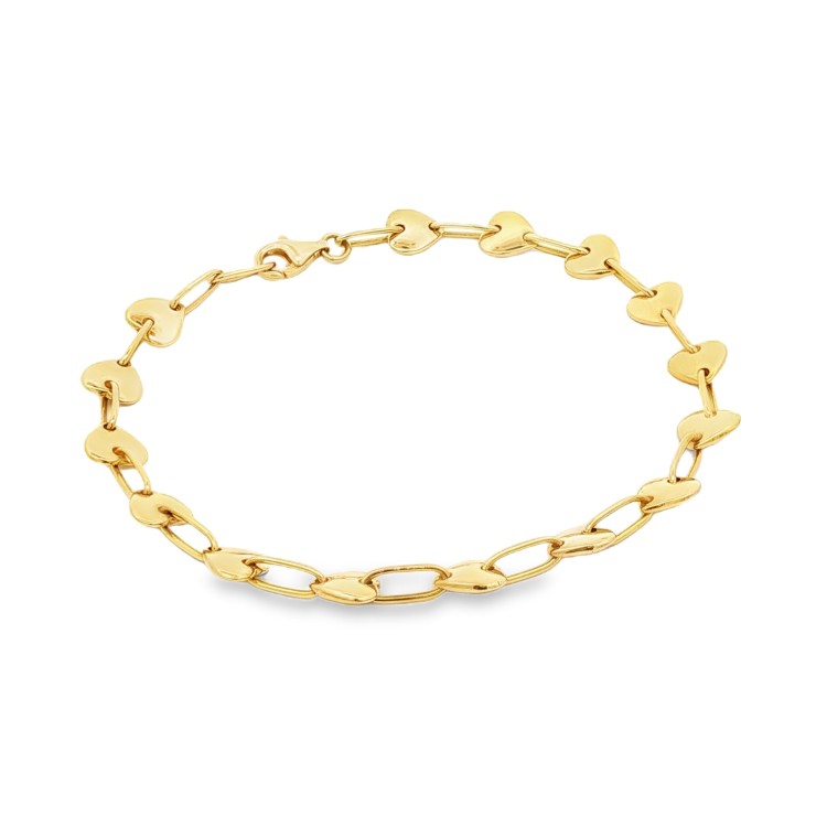 Bracciale Cuori Oro 18 kt