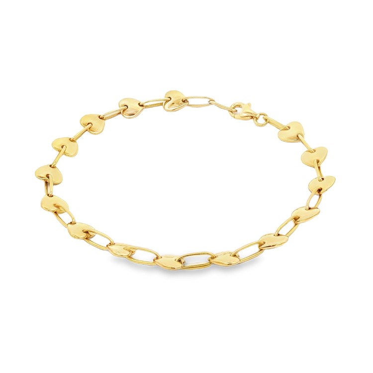Bracciale Cuori Oro 18 kt