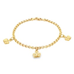 Bracciale Charms 5 Farfalle Oro 18 kt 2