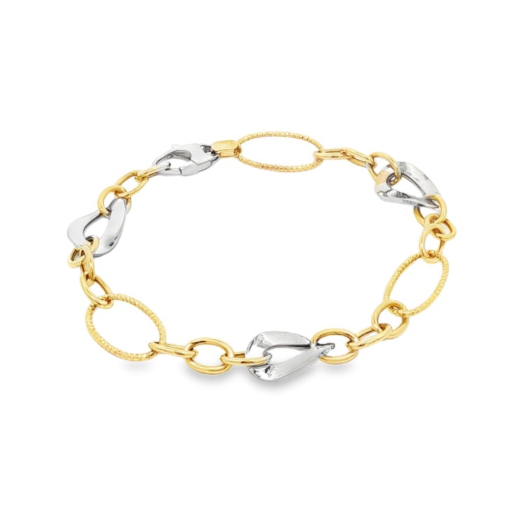 Bracciale Anelli Fantasia Oro 18 kt