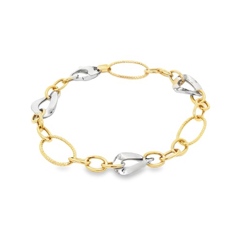Bracciale Anelli Fantasia Oro 18 kt