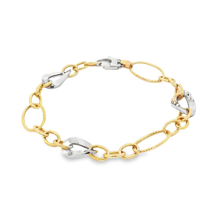 Bracciale Anelli Fantasia Oro 18 kt