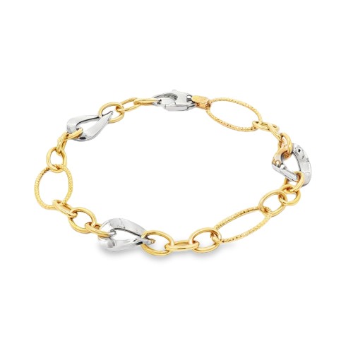 Bracciale Anelli Fantasia Oro 18 kt
