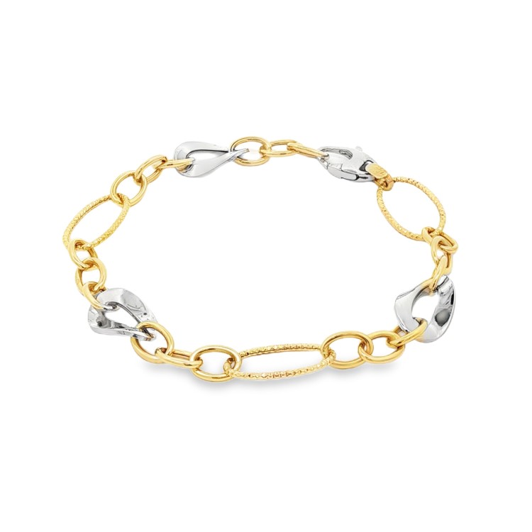 Bracciale Anelli Fantasia Oro 18 kt