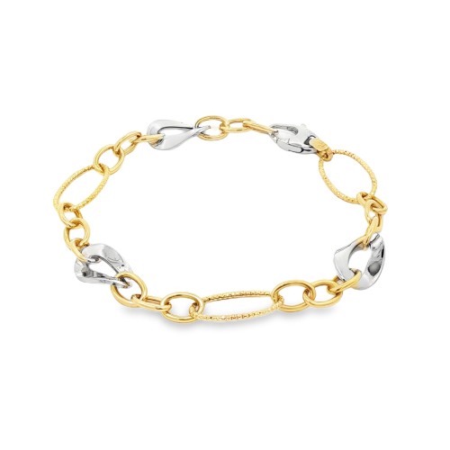 Bracciale Anelli Fantasia Oro 18 kt